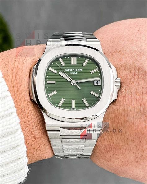 patek philippe nautilus olive green price